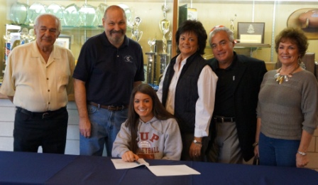 Joie Hrapla Signing Letter of Intent To Indiana University Of Pennsylvania